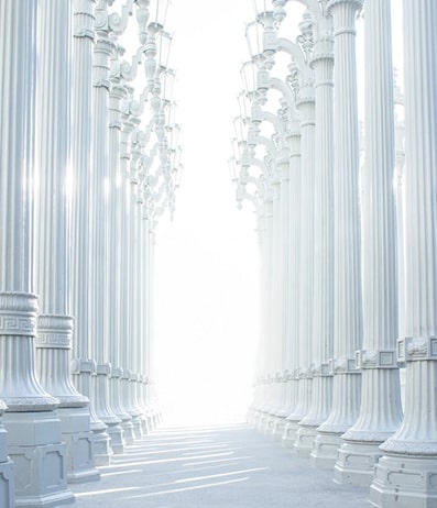 Company Law Mergers and Acquisitions Practice Area represented by pillars in a court